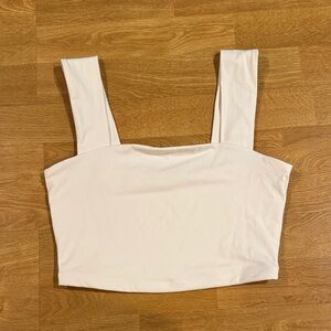Dynamite White Cropped Tank Top